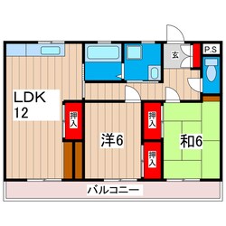 東多賀ヴィラの物件間取画像